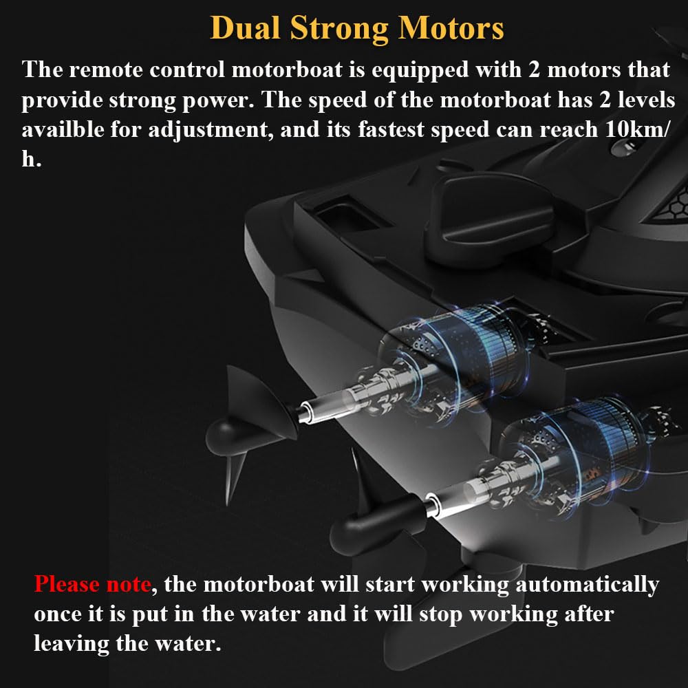 Amazon.com: NEXTAKE 2.4GHz Remote Control Motorboat, 1 : 14 High